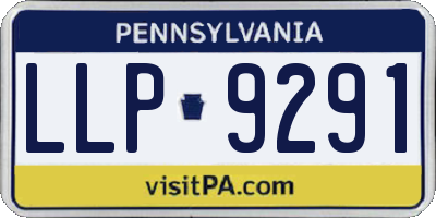 PA license plate LLP9291