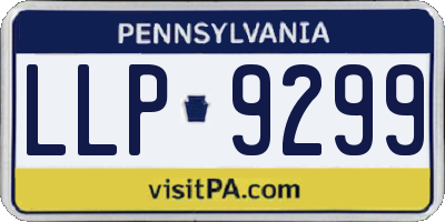 PA license plate LLP9299