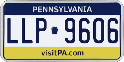 PA license plate LLP9606