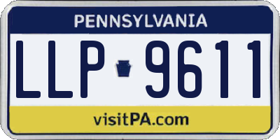 PA license plate LLP9611