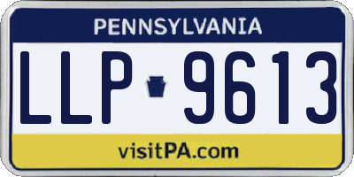 PA license plate LLP9613