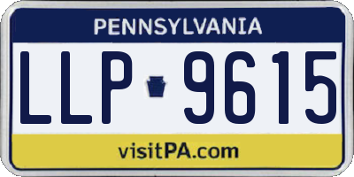 PA license plate LLP9615