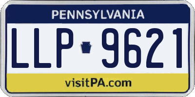 PA license plate LLP9621