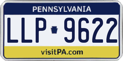 PA license plate LLP9622