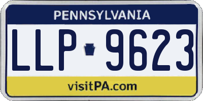 PA license plate LLP9623