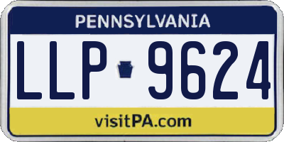 PA license plate LLP9624