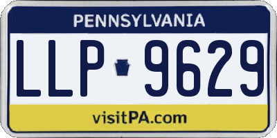 PA license plate LLP9629