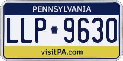 PA license plate LLP9630