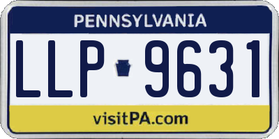 PA license plate LLP9631