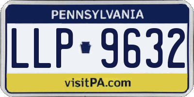 PA license plate LLP9632