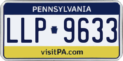 PA license plate LLP9633