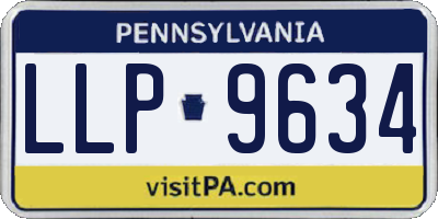 PA license plate LLP9634