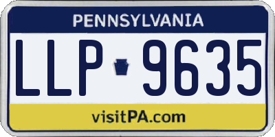 PA license plate LLP9635