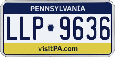 PA license plate LLP9636