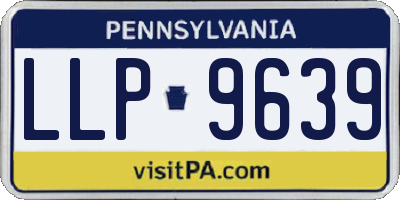 PA license plate LLP9639