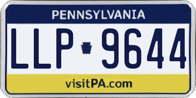 PA license plate LLP9644