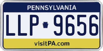 PA license plate LLP9656