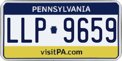 PA license plate LLP9659