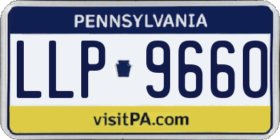 PA license plate LLP9660