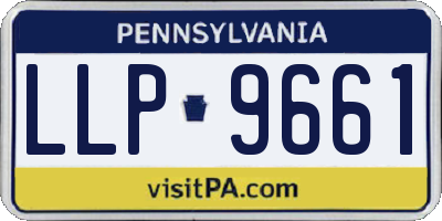 PA license plate LLP9661