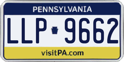 PA license plate LLP9662