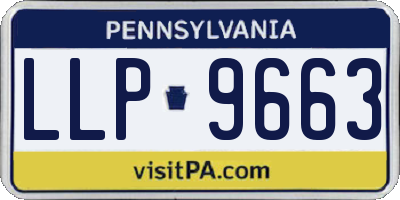 PA license plate LLP9663