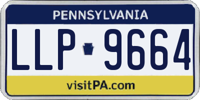 PA license plate LLP9664