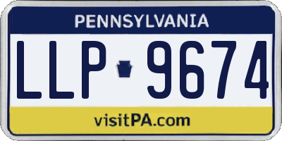 PA license plate LLP9674