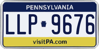 PA license plate LLP9676
