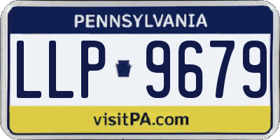 PA license plate LLP9679