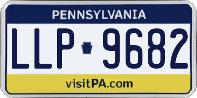 PA license plate LLP9682