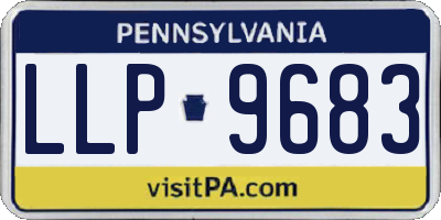 PA license plate LLP9683