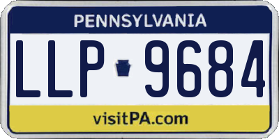 PA license plate LLP9684