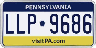 PA license plate LLP9686
