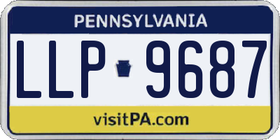 PA license plate LLP9687
