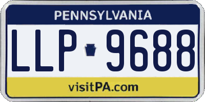 PA license plate LLP9688