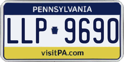 PA license plate LLP9690