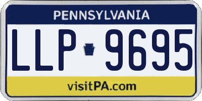 PA license plate LLP9695