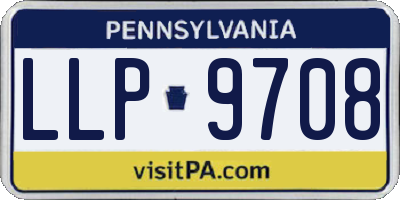 PA license plate LLP9708