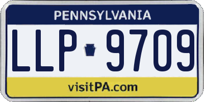 PA license plate LLP9709