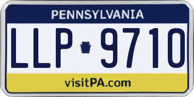 PA license plate LLP9710