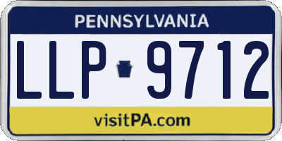 PA license plate LLP9712