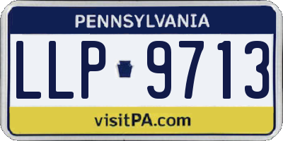 PA license plate LLP9713