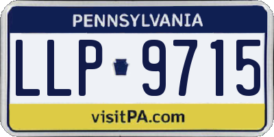 PA license plate LLP9715