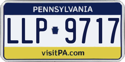 PA license plate LLP9717