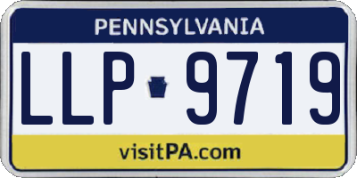 PA license plate LLP9719