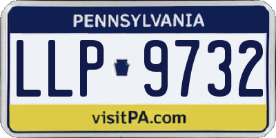 PA license plate LLP9732