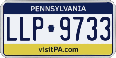 PA license plate LLP9733