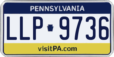 PA license plate LLP9736