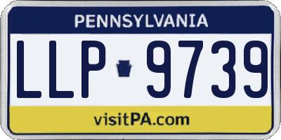 PA license plate LLP9739